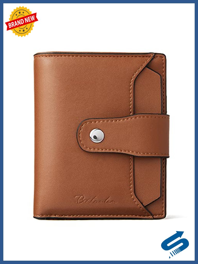 Women Leather Rfid Blocking Bifold Zipper Wallet With Id Window